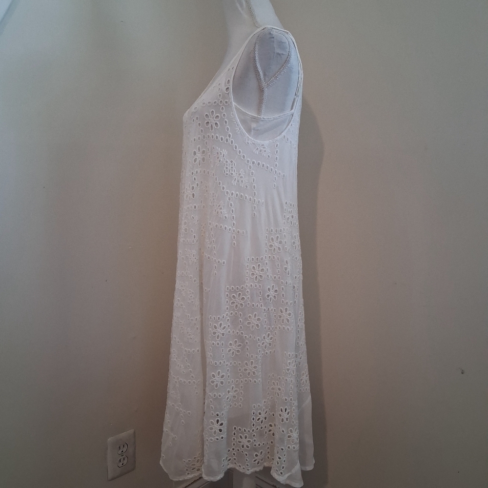 Johnny Was Eyelit White Dress Size XS - Picture 5 of 12